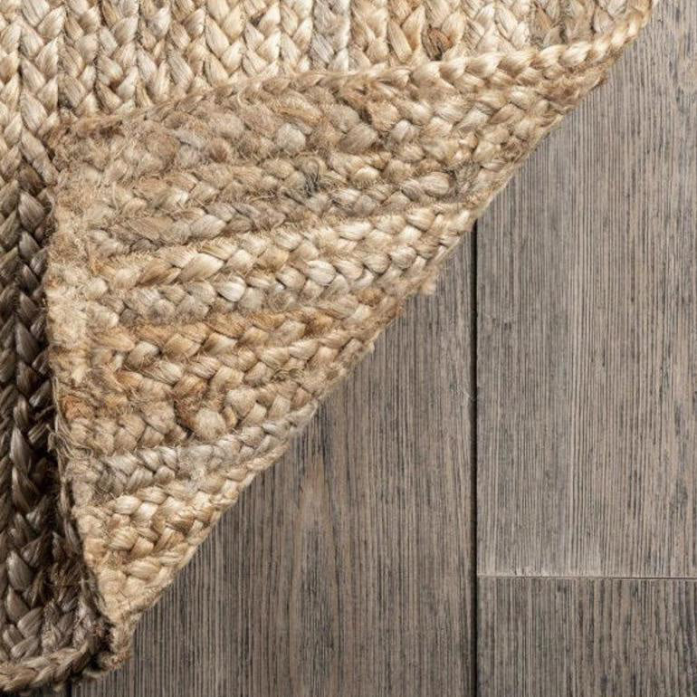 Handwoven Braided Jute Rectangle Carpet – Handmade and All Natural Rug – Multiple Sizes