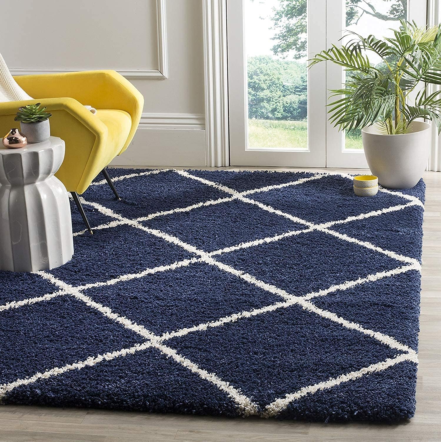 Kashyapa Rugs Collection - Moroccan Style Microfiber Carpet Runner In