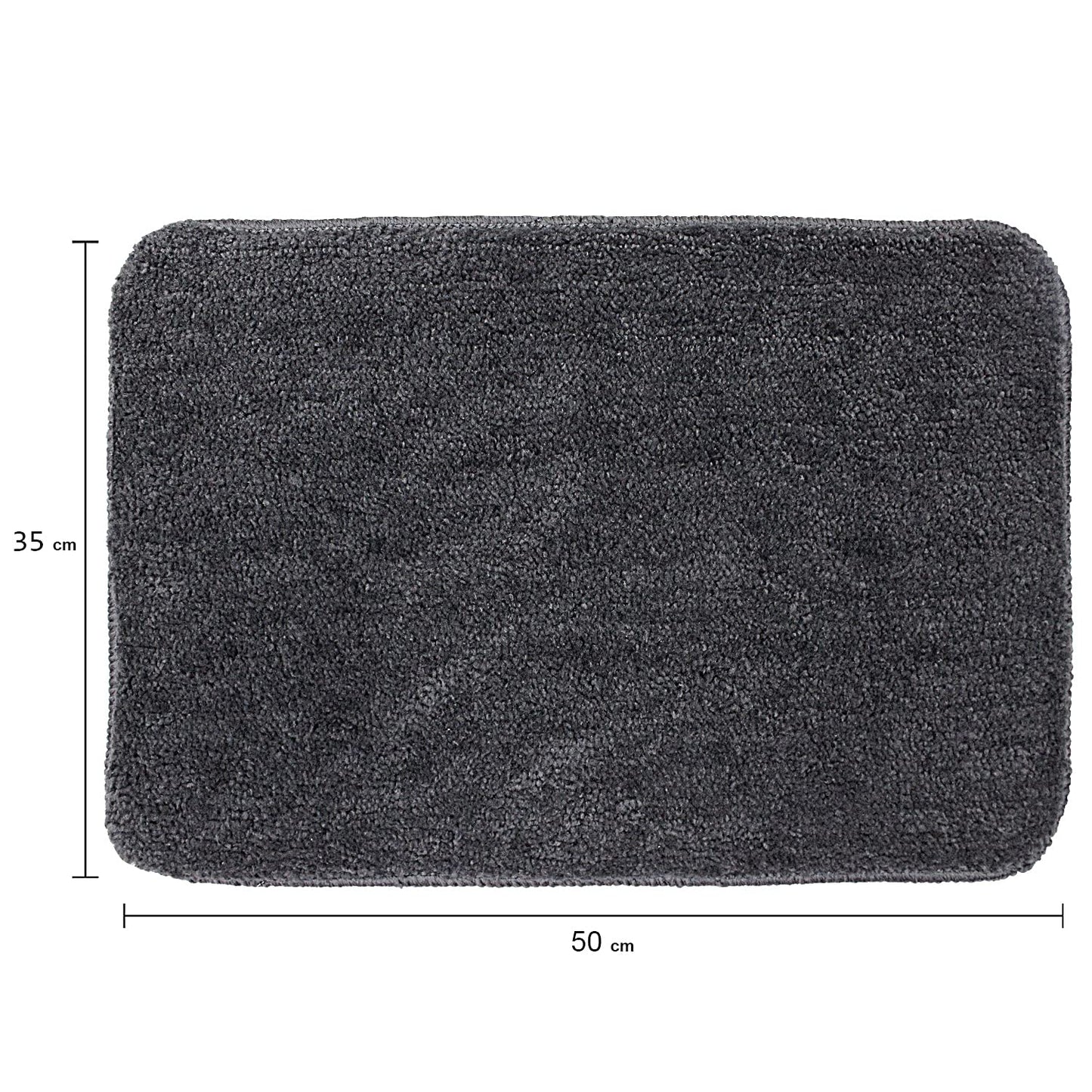 Affordable Mat for Floor Dark Grey Super Soft Microfiber Door Mats for Home & Office.