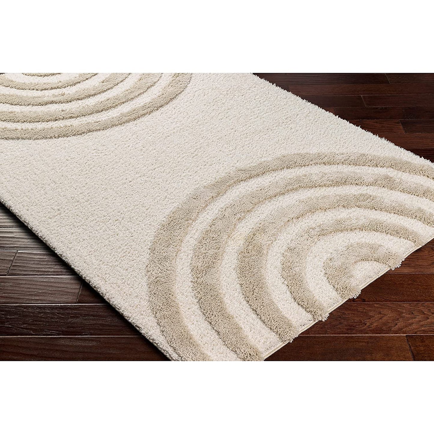 Beige with Ivory Extra Soft Luxury Area Rug Fluffy Carpet Living Room, Bed Room childroom Shag Carpet and Hall