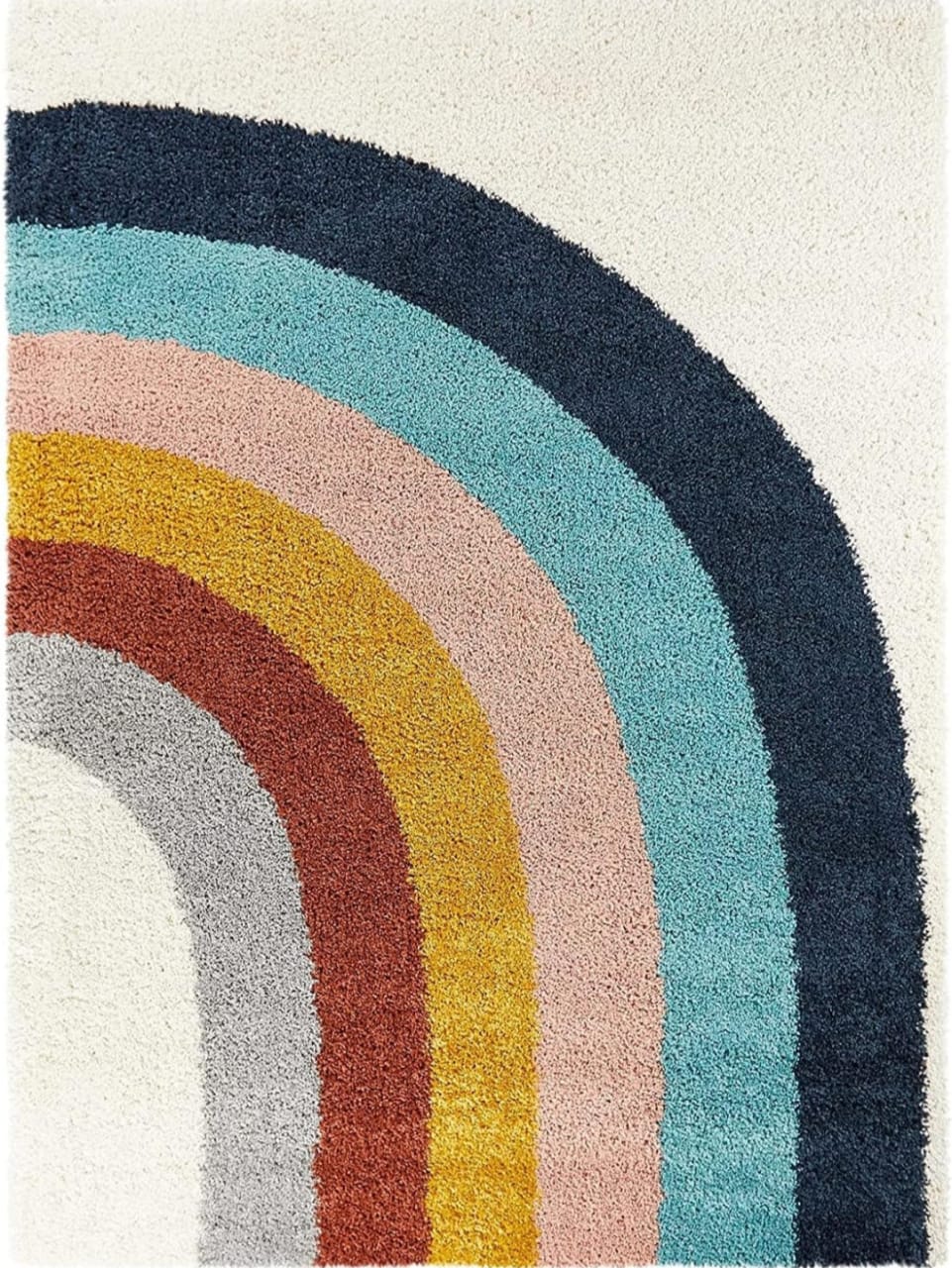 Multicolor 3D Classical Shaggy Carpet.