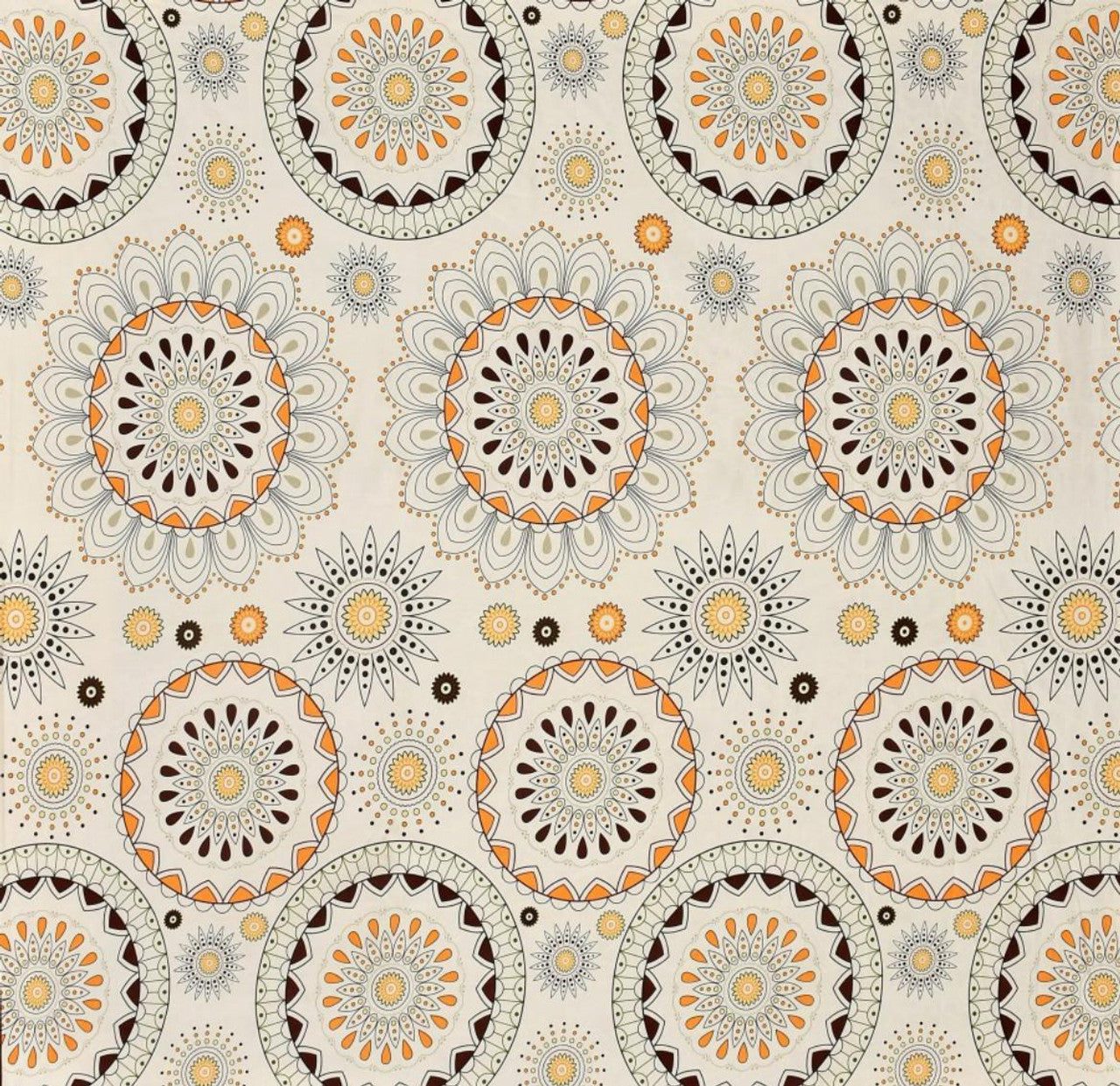 Kashyapa Rugs Premium Cotton ☀️Rangoli Charkha🛞 Fitted Bedsheet - Double Bed Size with 2 Pillow Covers