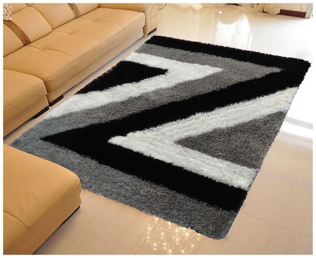 Multi colours Living Room Shaggy Carpet.