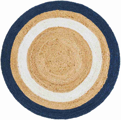 Natural Jute and Cotton Ecofriendly Round Carpet for Living Room