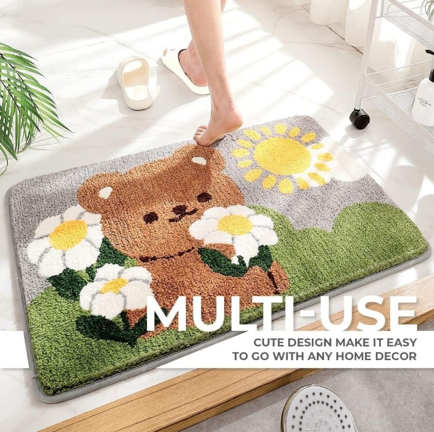 Anti Skid Water Absorbent Microfiber Doormat β Soft & Stylish Floor Mat for Home