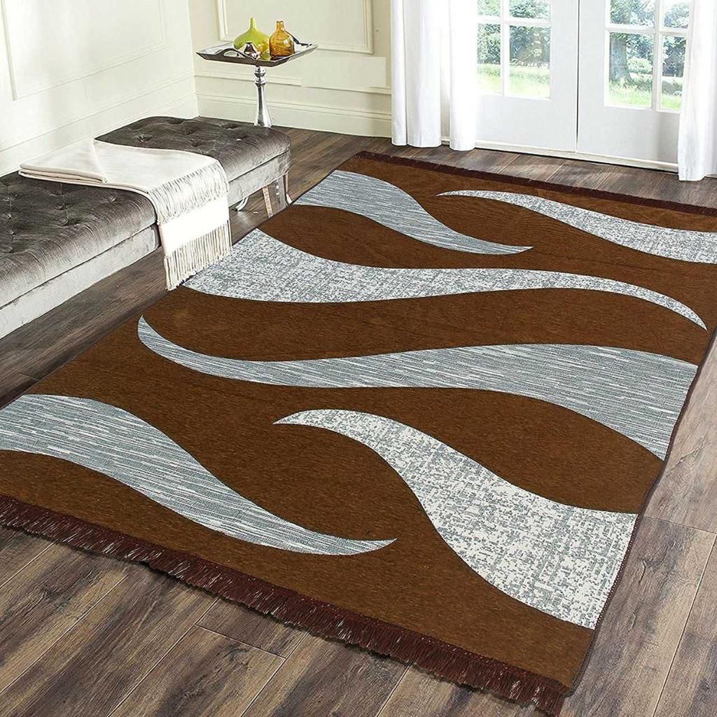 Premium Designer Carpet – Modern Abstract Wave Pattern, 5×7 Feet