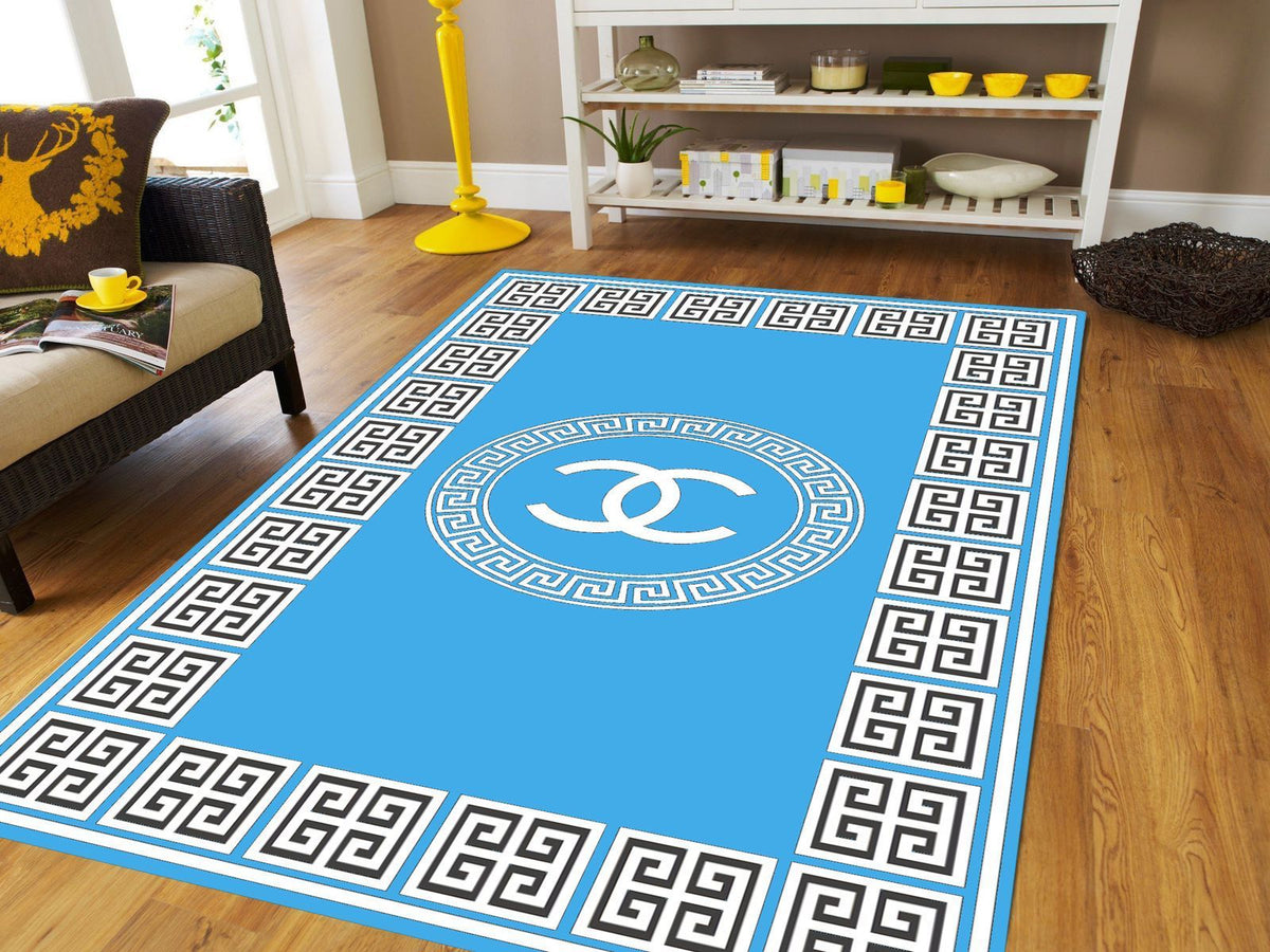 Luxury Chenille Panel Design Velvet Carpet