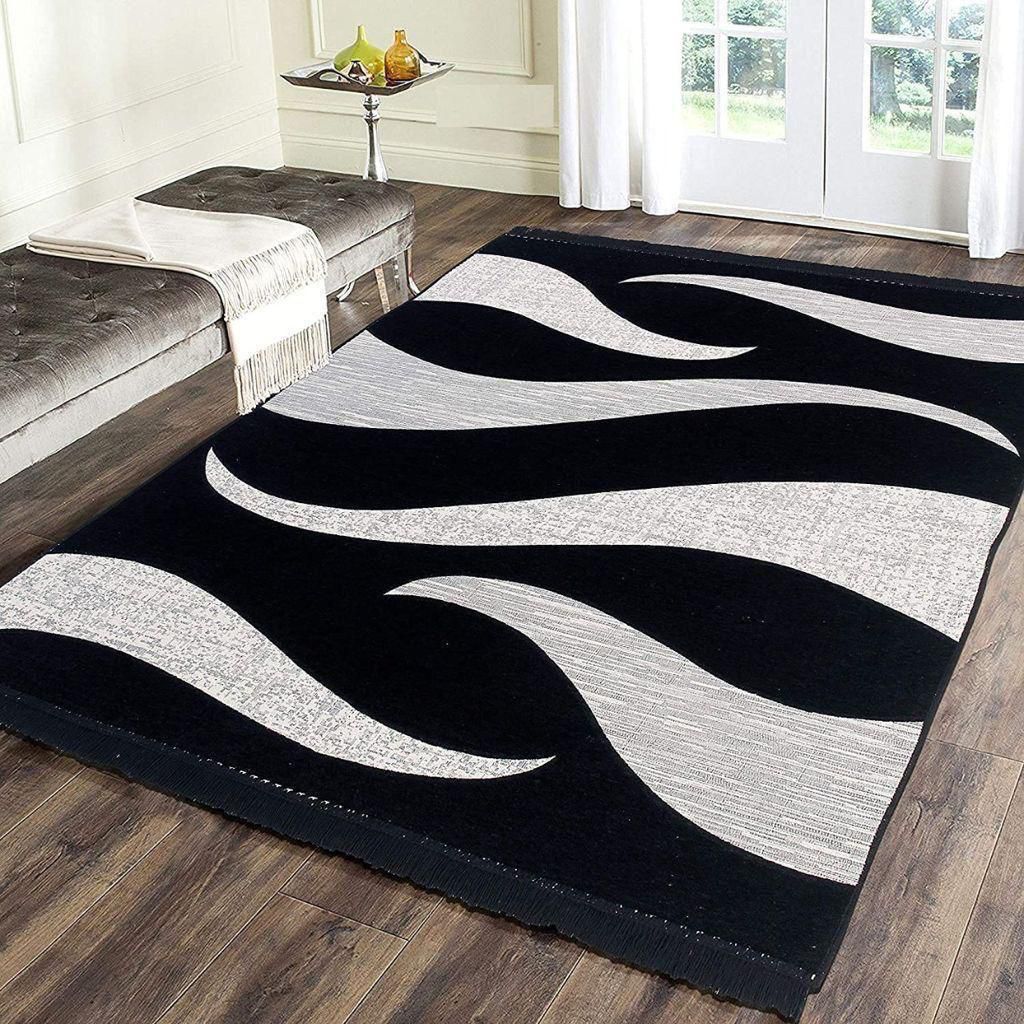 Modern Abstract Wave Pattern Designer Carpet for Living Room & Bedroom