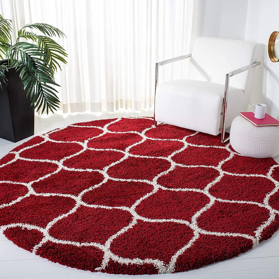 Kashyapa Rugs Collection - Moroccan Style Microfiber Carpet Runner In