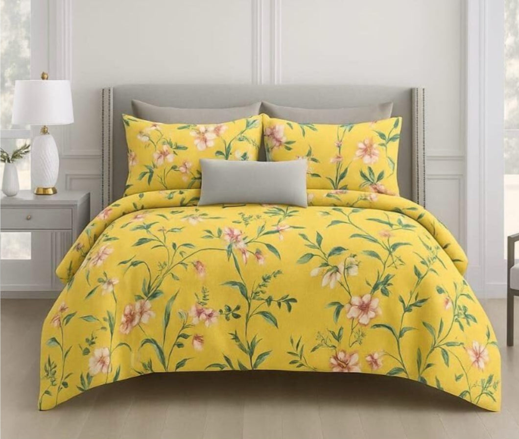 Kashyapa Rugs - Premium Glace Cotton Fitted Bedsheet β Double Bed Size with 2 Pillow Covers