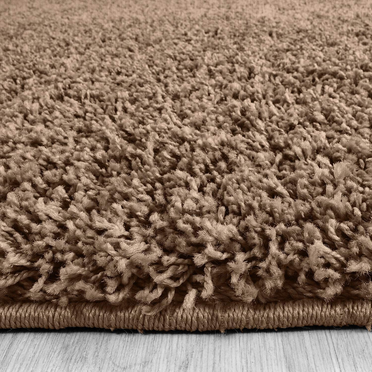 Micro Plain Coffee  Color Soft Shaggy Carpet