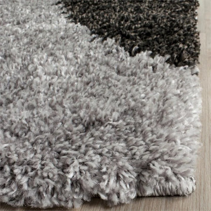 Micro Black And Grey Abstract Design Carpet.