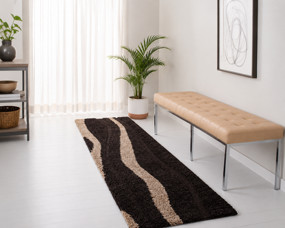 Brown & Beige Beautiful Premium Micro Runner.