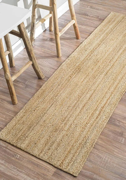 Kashyapa Rugs Collection – Handwoven Braided Jute Rectangle Carpet – Handmade and All Natural Rug – Multiple Sizes