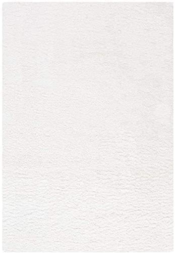 White Shaggy Rug for Living touch Extra Soft Microfiber Hand tufted Carpet