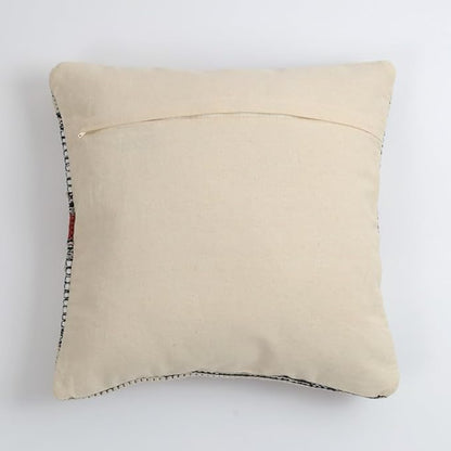 Boho Cushion Cover Handmade Design work Home Decorative Pit Loom Striped Pillow Covers for Sofa, Couch . (Set of 1) - Design0011