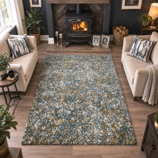 Premium Multi Color Extra Soft Carpet For Living Room (2 Inch Pile)