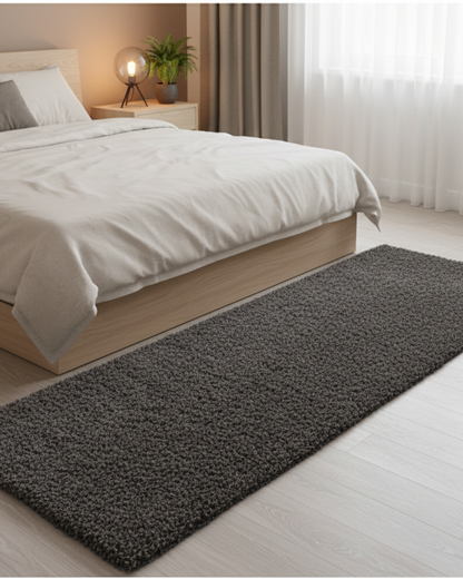 Mid Grey Beautiful Premium Micro Runner - Soft Feel, Anti-Skid Rubber Backing