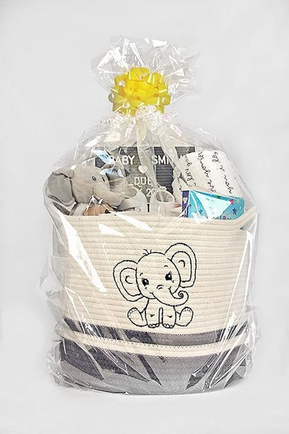 Kashyapa Rugs Collection - Jute Cotton Storage Gift Basket, Cute case for Closet, Wedding Packaging Organizer Box Jute Basket Handwoven Eco-Friendly Foldable Storage Basket Bins Organizer