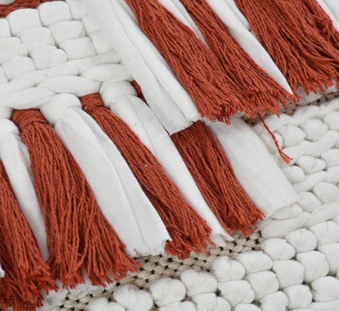 Boho Cushion Cover Handmade Design work Home Decorative Pit Loom Striped Pillow Covers for Sofa, Couch . (Set of 1) - Design0011