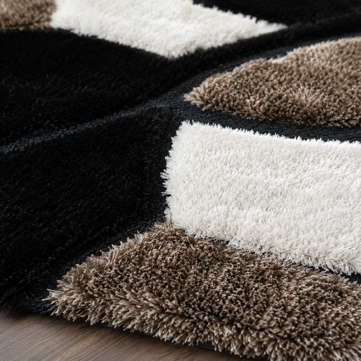 Multi Colour Stones Beautiful Premium Microfiber Bedside Runner & Anti Skid Rubber baking