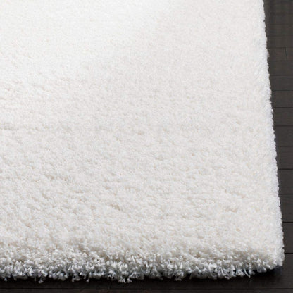 White Shaggy Rug for Living touch Extra Soft Microfiber Hand tufted Carpet