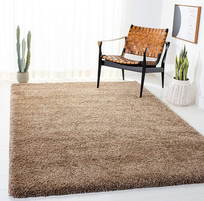 Skin beige 2 Inch Pile Extra Fluffy Living room Shaggy Rug.