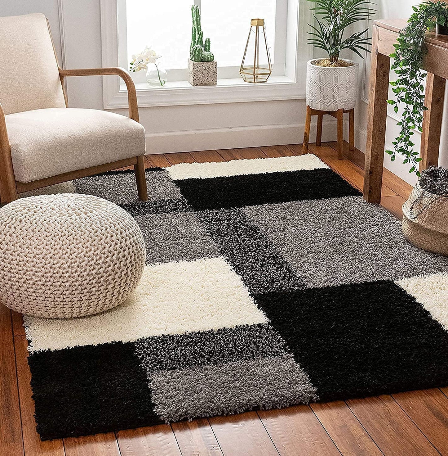 Microfiber Multicolor Waves Luxury Carpets.