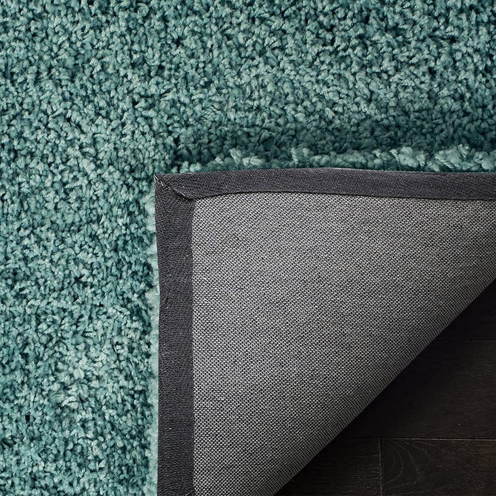 Super Soft Microfiber Hand tufted Silk Touch Plane Luxury Living Area, Childroom & Bedroom Rug. ( Light Green Sky )