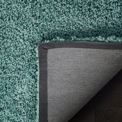 Super Soft Microfiber Hand tufted Silk Touch Plane Luxury Living Area, Childroom & Bedroom Rug. ( Light Green Sky )