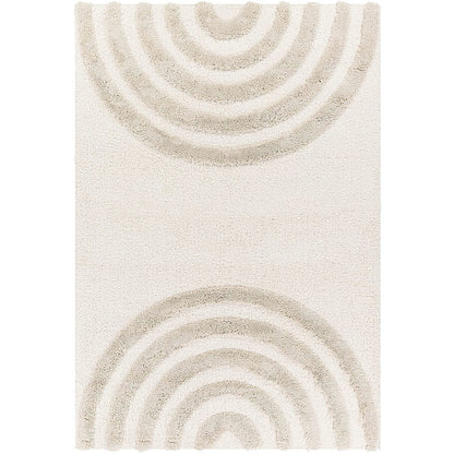 Kashyapa Rugs Collection - Beige with Ivory Extra Soft Luxury Area Rug Fluffy Carpet Living Room, Bed Room childroom Shag Carpet and Hall