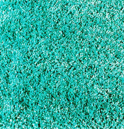 Ice Blue 2 Inch long Pile Premium Micro Runner - Extra Soft Feel, Anti-Skid Rubber Backing