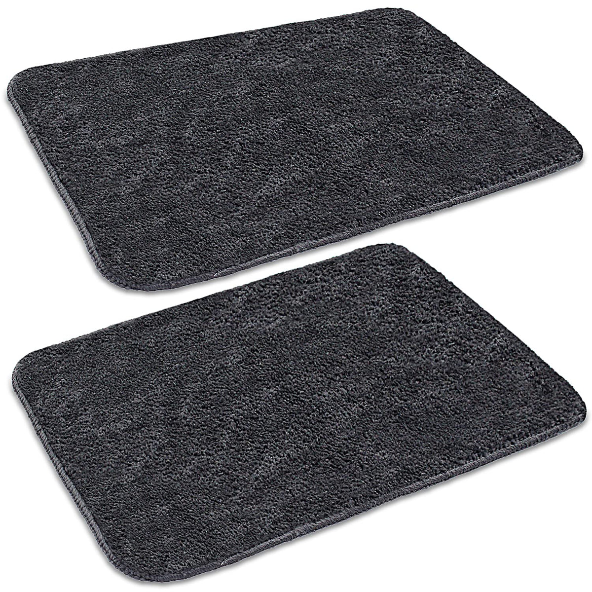 Affordable Mat for Floor Dark Grey Super Soft Microfiber Door Mats for Home & Office.