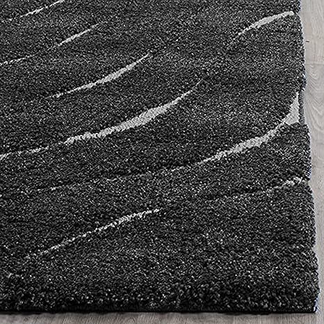 Kashyapa Rugs Collection- Micro Waves Carpet In Black And White.