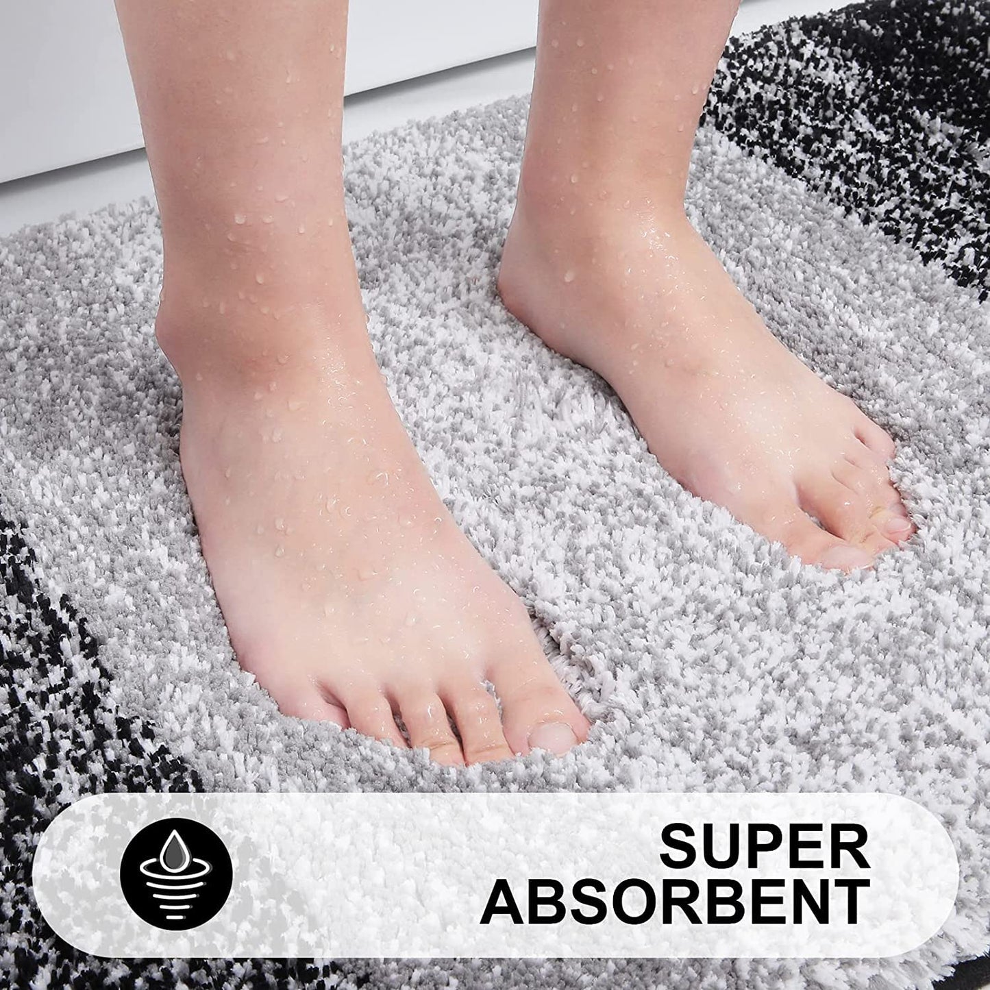 Affordable Mat for Floor Multicolour Super Soft Microfiber Door Mats for Home & Office
