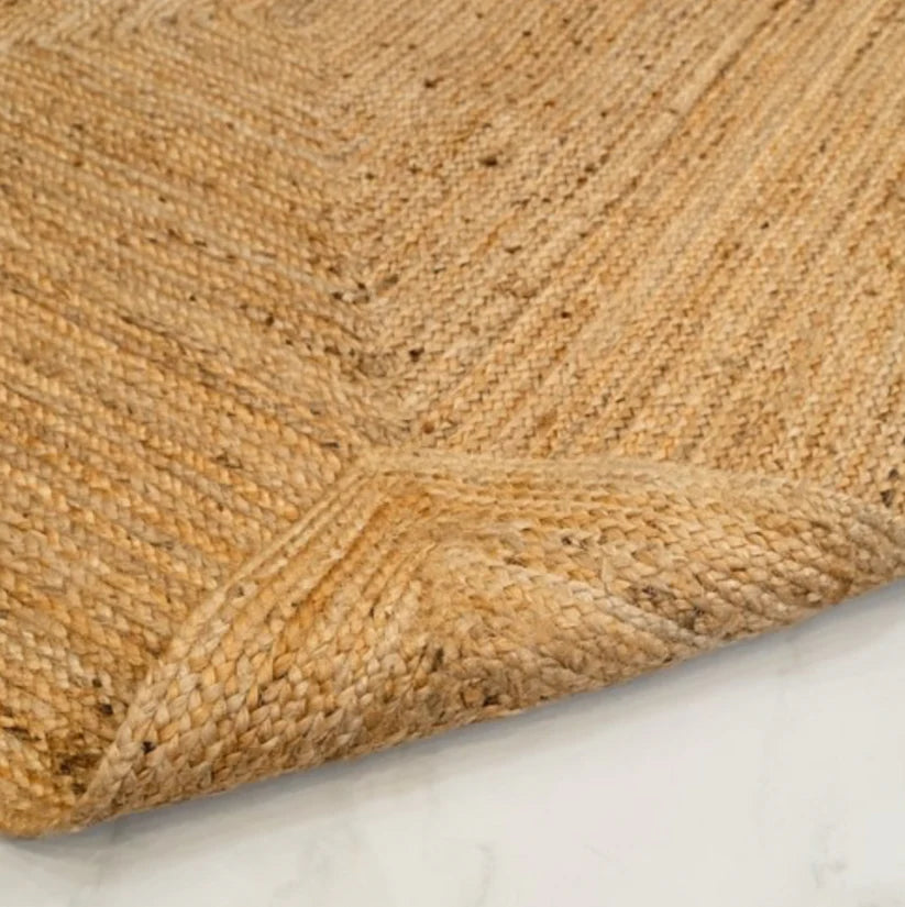 Kashyaparugs Boho Collection hand-braided natural jute eco-friendly rectangular carpet – sustainable, premium look, multiple sizes available