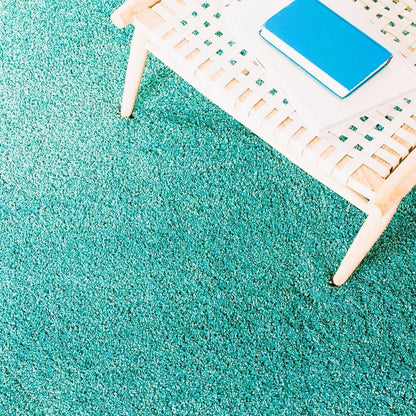 Ice Blue 2 Inch long Pile Premium Micro Runner - Extra Soft Feel, Anti-Skid Rubber Backing