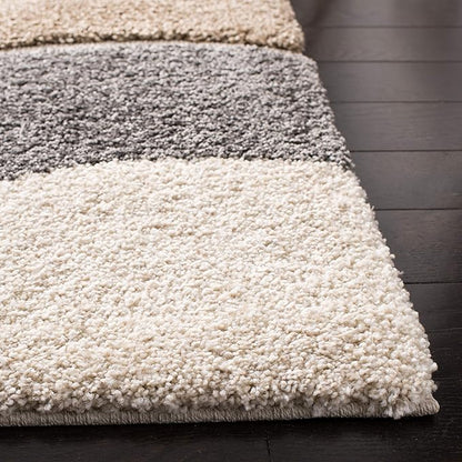 Kashyapa Rugs Collection - Handmade tufted Shaggy Multicolor Microfiber Extra Soft Round Carpet