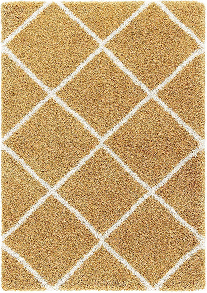 Diamond shade Design Premium Soft Microfiber luxury Shaggy Rug.