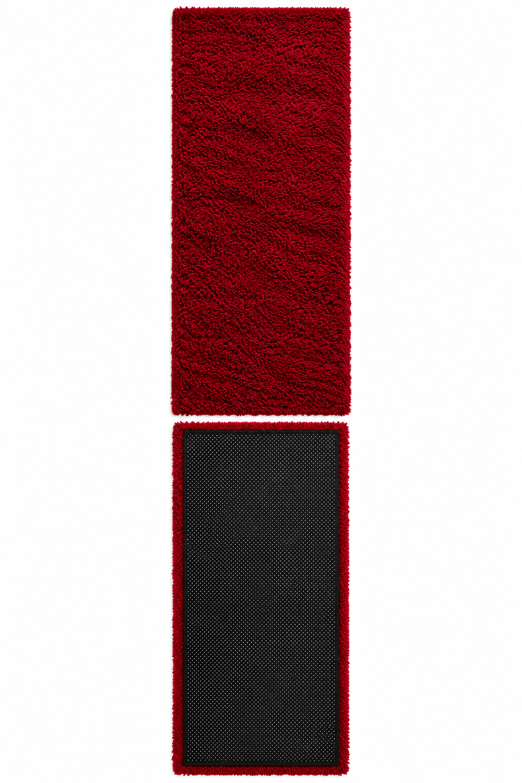 Beautiful Red 2 Inch Pile Premium Micro Runner - Soft Feel, Anti-Skid Backing