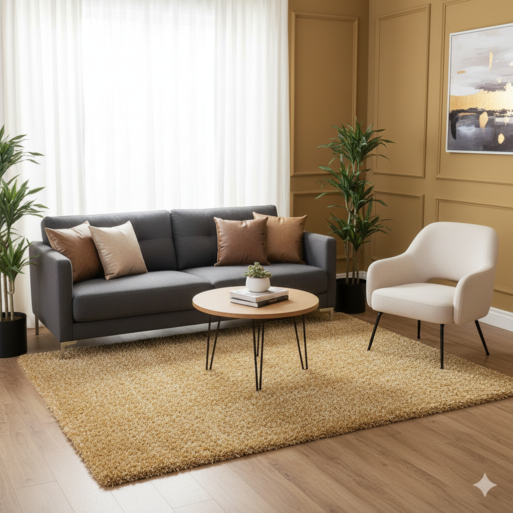 Premium Multi Color Extra Soft Carpet For Living Room (2 Inch Pile)