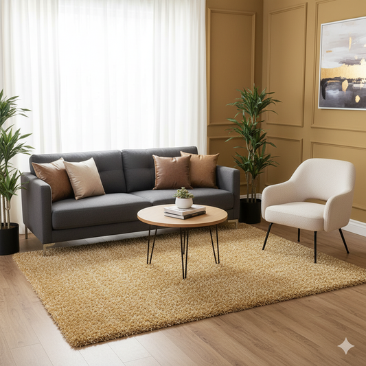 Premium Multi Color Extra Soft Carpet For Living Room (2 Inch Pile)