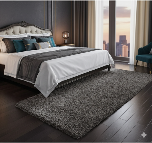 Dark Grey Beautiful Premium Micro Runner - Soft Feel, Anti-Skid Rubber Backing