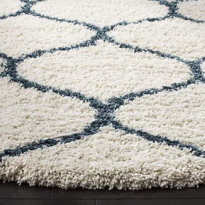 Cream And Grey Micro Moroccan Lattice Carpet