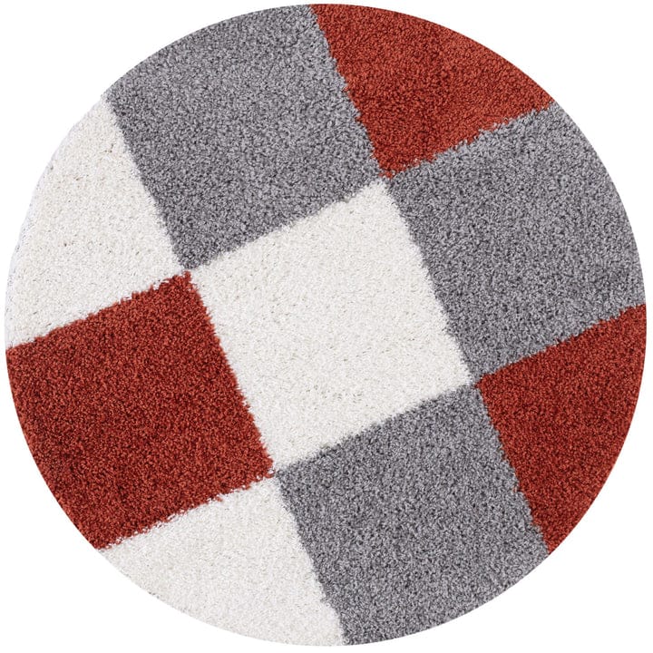 Kashyapa Rugs Collection - Multicolor Soft Microfiber Fluffy Premium Round Shaggy Rug