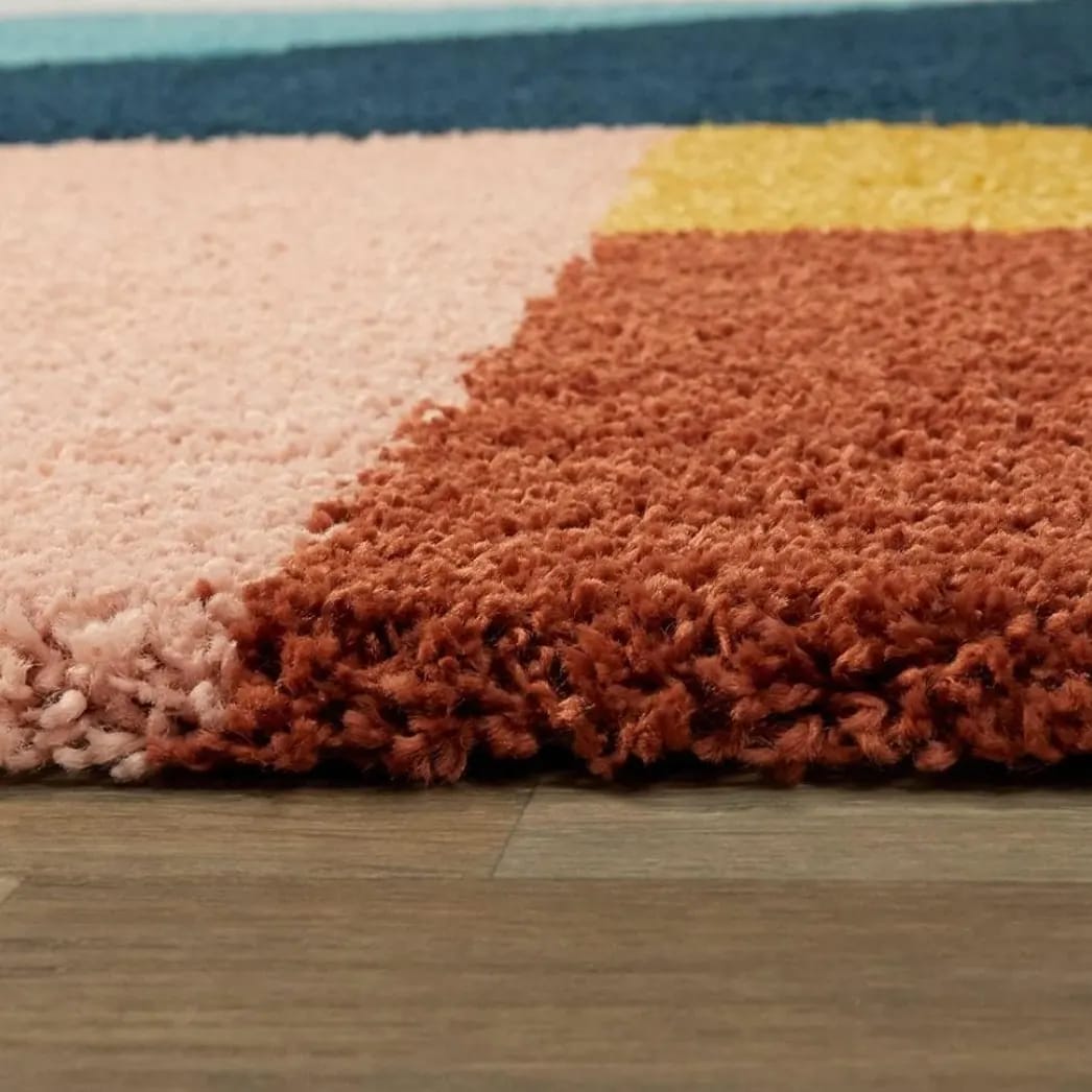 Kashyapa Rugs Collection-Premium 3D Multi Colour Soft Microfiber Area Shaggy Carpet.