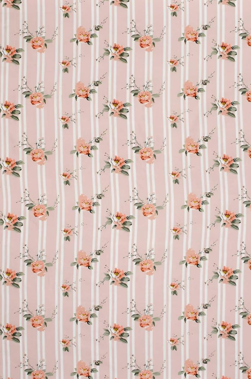 Kashyapa Rugs Microfiber King Printed Fitted (Elastic) Bedsheet  (Pack of 1 Bedsheet + 2 Pillow Covers, pink flower)