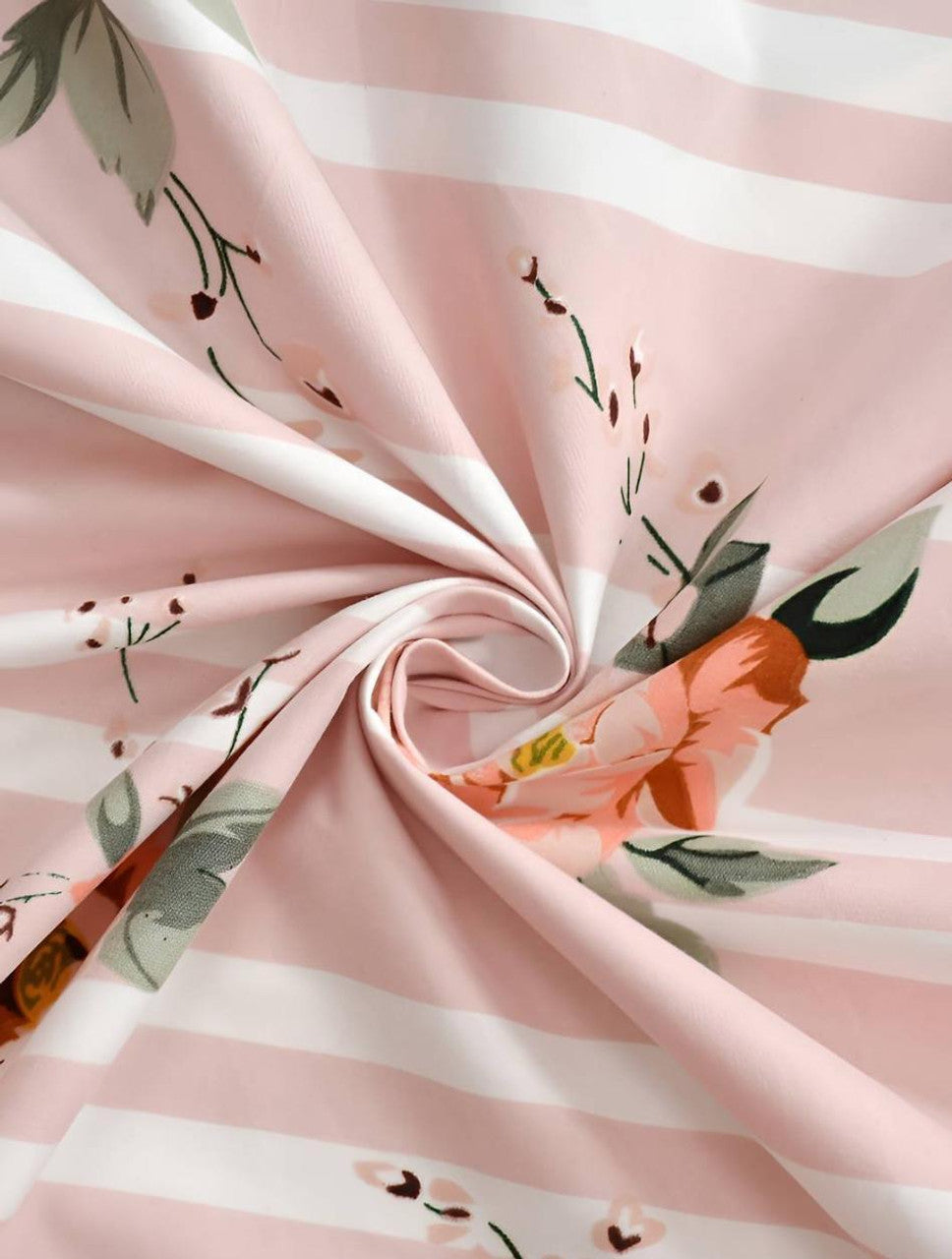 Kashyapa Rugs Microfiber King Printed Fitted (Elastic) Bedsheet  (Pack of 1 Bedsheet + 2 Pillow Covers, pink flower)