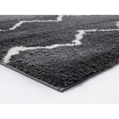 Black Color Extra Soft Microfiber Luxury Carpet.