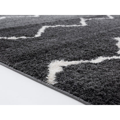 Black Color Extra Soft Microfiber Luxury Carpet.